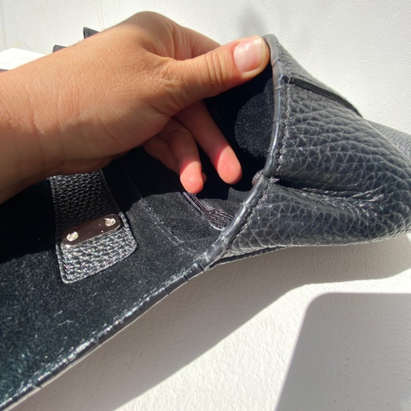 Mulberry Medium Lily Black Leather Silver Chain Designer Handbag Shoulder Bag - Picture 8 of 15